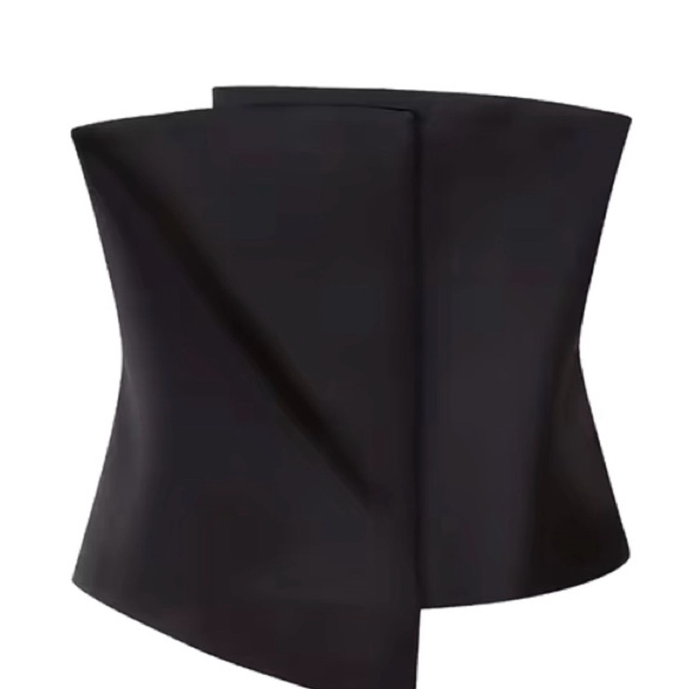 NWT Zara XXL Midnight Satin Blouse